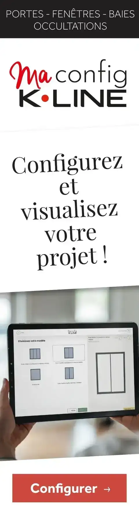 Le configurateur en ligne K-Line pour vos fenêtres