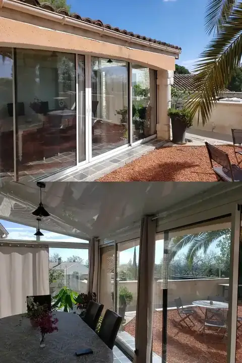 Une fermeture de terrasse