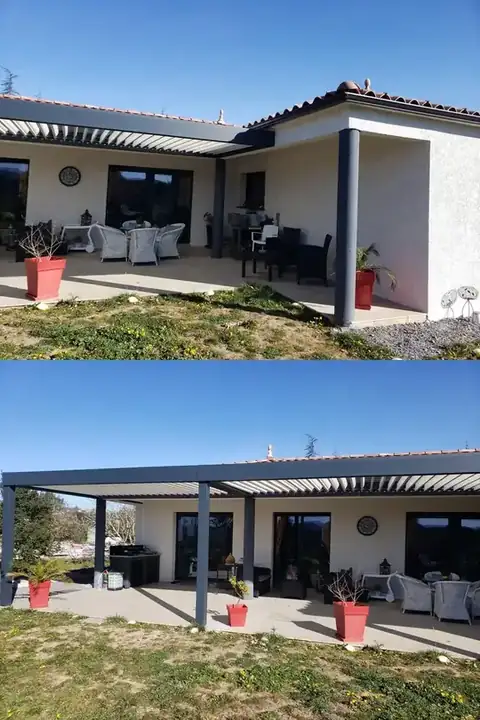 Une pergola accordée à la maison